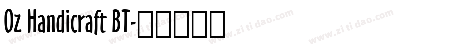Oz Handicraft BT字体转换
